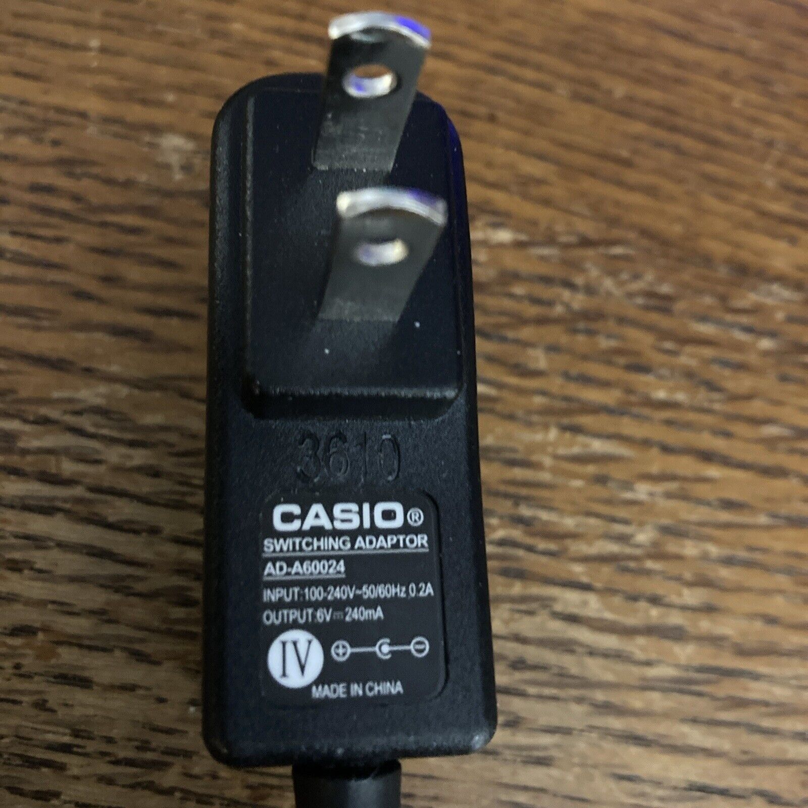 *Brand NEW*Genuine CASIO Switching Adapter - Model AD-A60024 - Output 6V 240mA AC ADAPTER Power Supp - Click Image to Close